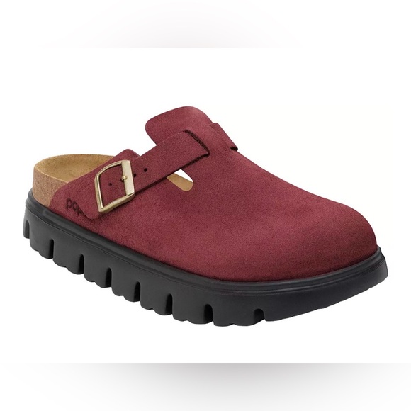 Birkenstock Shoes - Papillio by Birkenstock Women's Boston Chunky Clogs 40 women’s 9 burgundy Merlot